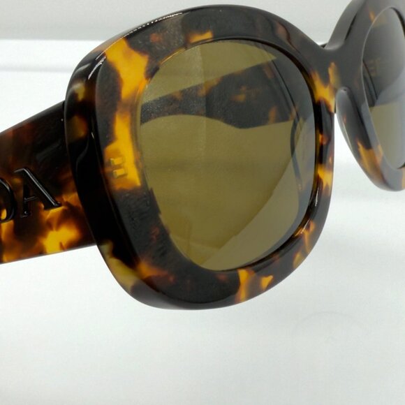 Prada Sunglasses SPR A1 3RD VAU-01T Honey Brown Tortoise Chunky Oval ** READ** - Picture 11 of 13